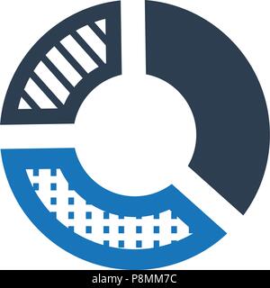 Meticulously Designed "Graphical Report Icon" Stock Vector