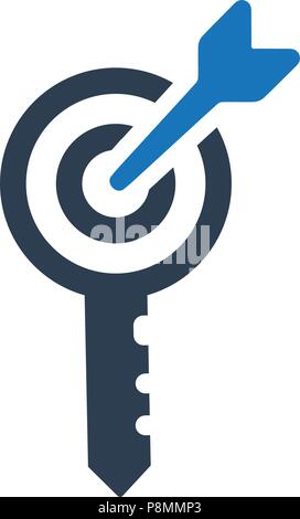 Meticulously Designed "Target Keyword Icon" Stock Vector