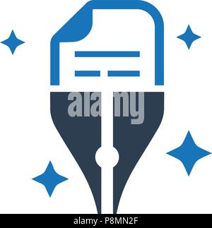 Meticulously Designed "Copy writing Icon" Stock Vector