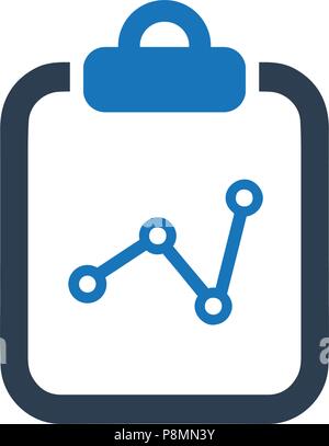 Meticulously Designed "Statistics Report Icon" Stock Vector
