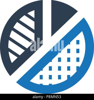 Meticulously Designed "Graphical Report Icon" Stock Vector