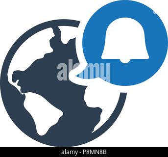 Web Notification , Notification Icon Stock Vector