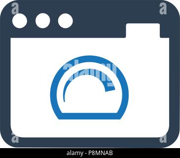 SEO Performance , Dashboard Icon Stock Vector