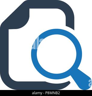 Search Document , File Explore Icon Stock Vector