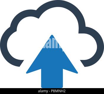 Cloud Upload , Storage Icon Stock Vector