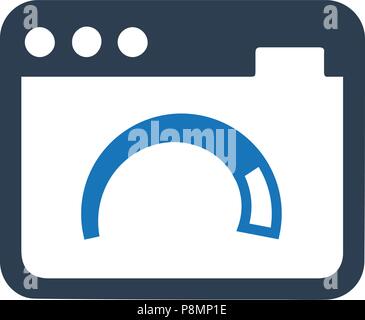 SEO Performance , Dashboard Icon Stock Vector
