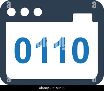 Online Programming , Programming Icon Stock Vector