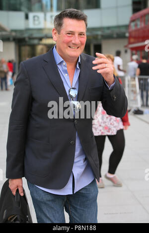 Former lead singer of Spandau Ballet Tony Hadley leaving BBC Radio Studios after promoting his new album - London  Featuring: Tony Hadley Where: London, United Kingdom When: 11 Jun 2018 Credit: WENN.com Stock Photo