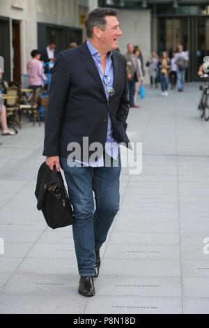 Former lead singer of Spandau Ballet Tony Hadley leaving BBC Radio Studios after promoting his new album - London  Featuring: Tony Hadley Where: London, United Kingdom When: 11 Jun 2018 Credit: WENN.com Stock Photo