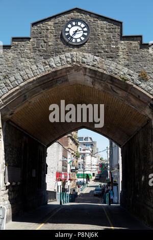 Eastgate, Caernarfon, Gwynedd, Wales Stock Photo