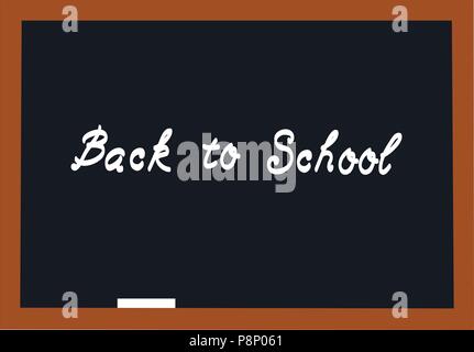 vector illustration of a blackboard back to school background Stock Vector
