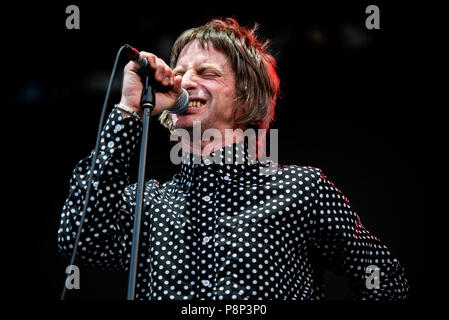 Stupinigi, Italy. 11th July, 2018. The British rock/blues band called The Temperance Movement performing live on stage at the Stupinigi Sonic Park Festival 2018. Credit: Alessandro Bosio/Pacific Press/Alamy Live News Stock Photo