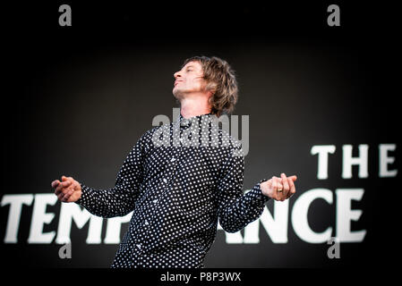 Stupinigi, Italy. 11th July, 2018. The British rock/blues band called The Temperance Movement performing live on stage at the Stupinigi Sonic Park Festival 2018. Credit: Alessandro Bosio/Pacific Press/Alamy Live News Stock Photo