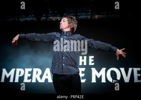 Stupinigi, Italy. 11th July, 2018. The British rock/blues band called The Temperance Movement performing live on stage at the Stupinigi Sonic Park Festival 2018. Credit: Alessandro Bosio/Pacific Press/Alamy Live News Stock Photo