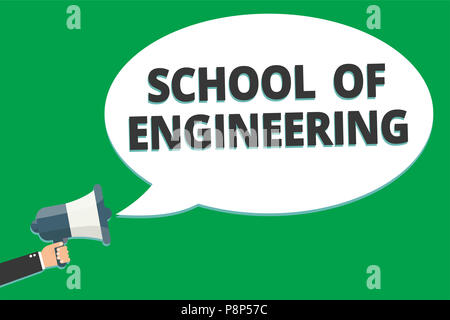Handwriting Text School Of Engineering Concept Meaning College To Study Mechanical Communication Subjects Message Idea Information Text Public Loud S Stock Photo Alamy