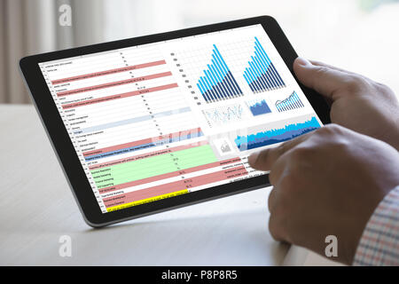 work hard Data Analytics Statistics Information Business Technology Stock Photo