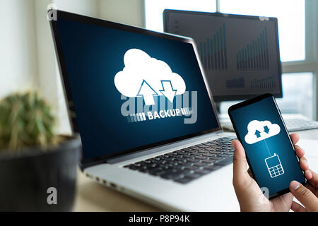 LIVE STREAMING Backup Download Computing Digital Data transferring , STREAMING Download Stock Photo