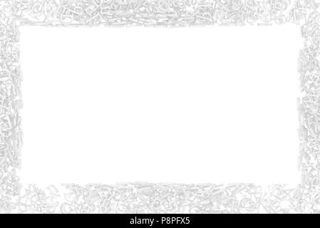 Frame of letters. Include clipping path. 3d render Stock Photo - Alamy