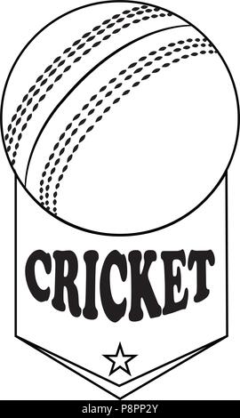 Abstract Cricket Label Stock Vector