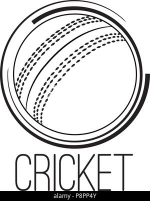 Abstract Cricket Label Stock Vector