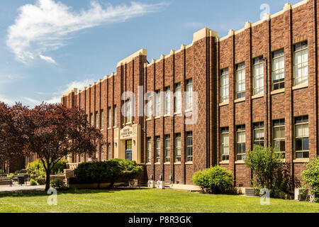 Boise, Idaho, USA - June 6, 2018: North Junior High School on N 13th St. in Downtown Boise, ID. Stock Photo