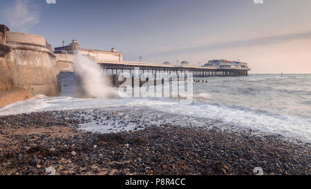 Cromer pier on the Norfolk coast, England Stock Photo