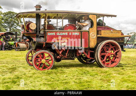 Steam vehicles including bus's and lorries, at Astle Park steam festival Chelford Cheshire United Kingdom Stock Photo