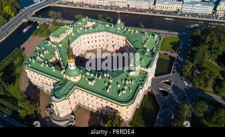 Saint Petersburg, Russia - October 17, 2018: Panoramic view of Saint Petersburg, drone photo, summer day Stock Photo