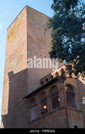 Historic buildings of Citta della Pieve, Perugia, Umbria, Italy, tower Stock Photo