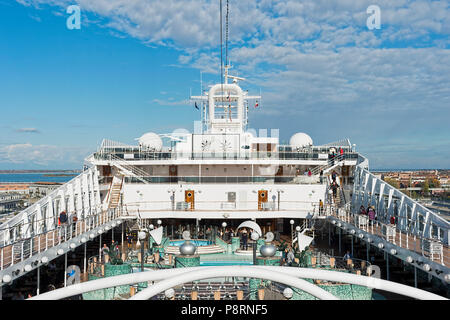 MSC Magnifica Cruise Ship top deck Stock Photo