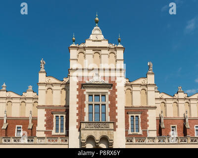 Cloth Hall (Sukiennice) in Main Market Square (Rynek Glowny), Krakow, Poland Stock Photo