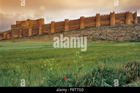 Castle ruins at Berlanga de Duero, Castilla-Leon, Spain Stock Photo