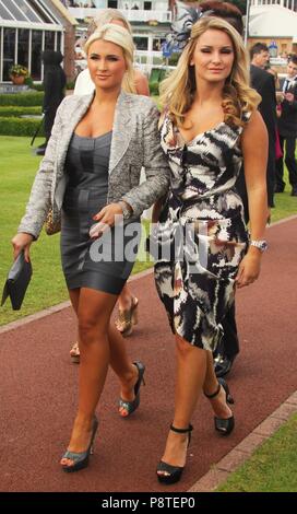 Chester,Uk Sam and Billie Faiers attend Chester Races Ladies Day credit Ian Fairbrother/Alamy Stock Photos Stock Photo