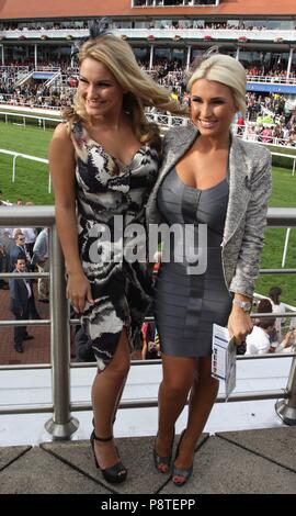 Chester,Uk Sam and Billie Faiers attend Chester Races Ladies Day credit Ian Fairbrother/Alamy Stock Photos Stock Photo