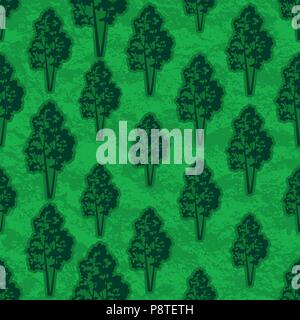Trees Seamless Stock Vector