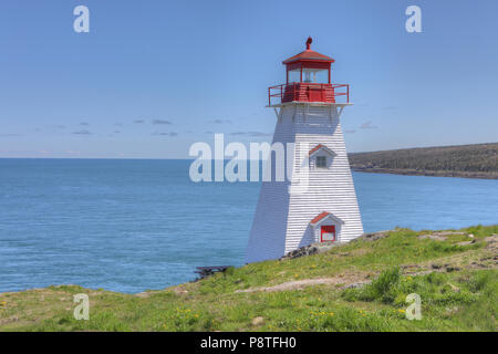 The Boar's Head Lighthouse in Nova Scotia Stock Photo