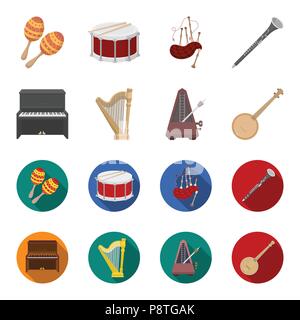 Metronome icon in cartoon style isolated on white background. Musical ...