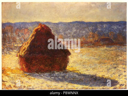 Claude Monet, Haystack, Morning Snow Effect (Meule, Effet de Neige
