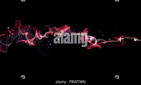 Dancing Particle abstract Background, glowing particles Dust pattern, colorful smoke, colorful dust, dust background. Stock Photo