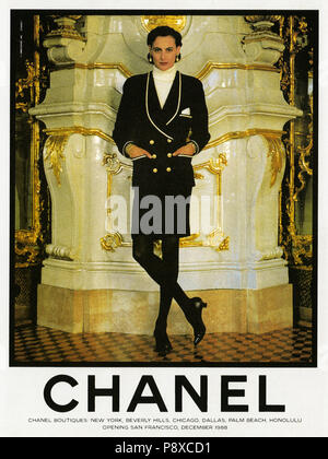 Chanel fashion 1988 hi-res stock photography and images - Alamy
