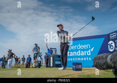 Danny Willett tees off the 16th during day two of the Betfred British ...