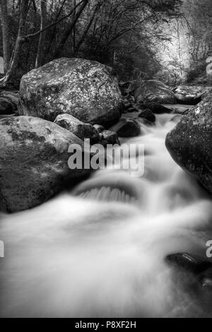 Big Creek cascade in the Great Smoky Mountain National Park. Stock Photo