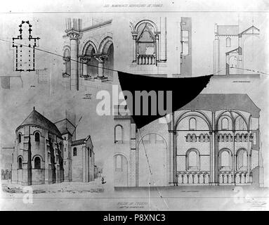 269 Eglise Saint Michel Dessin Juziers Mediatheque De L Architecture Et Du Patrimoine Apmh Stock Photo Alamy