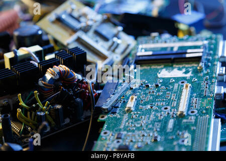 Old electronics for recycling. Stock Photo