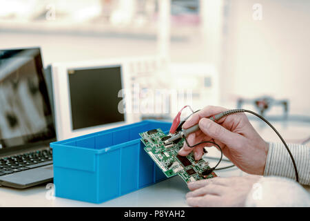 Electronics laboratory. Stock Photo