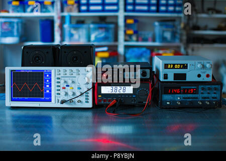 Electronics laboratory. Stock Photo