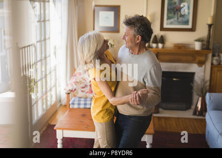 Romantic senior couple dancing together Stock Photo