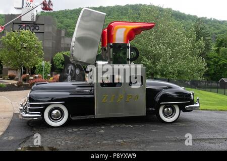 The Zippo car, created from a 1947 Chrysler Saratoga automobile