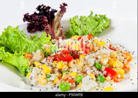 quinoa and chia salad with different vegetables Stock Photo
