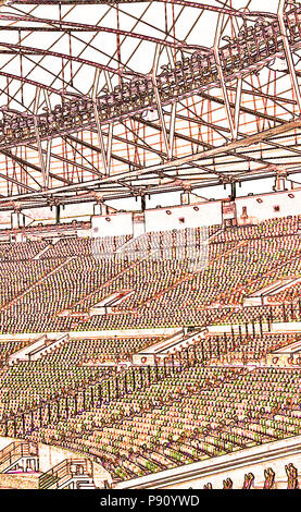 The Maracana stadium, the temple of football, olympic site in 2016, Rio de Janeiro, Brazil Stock Photo